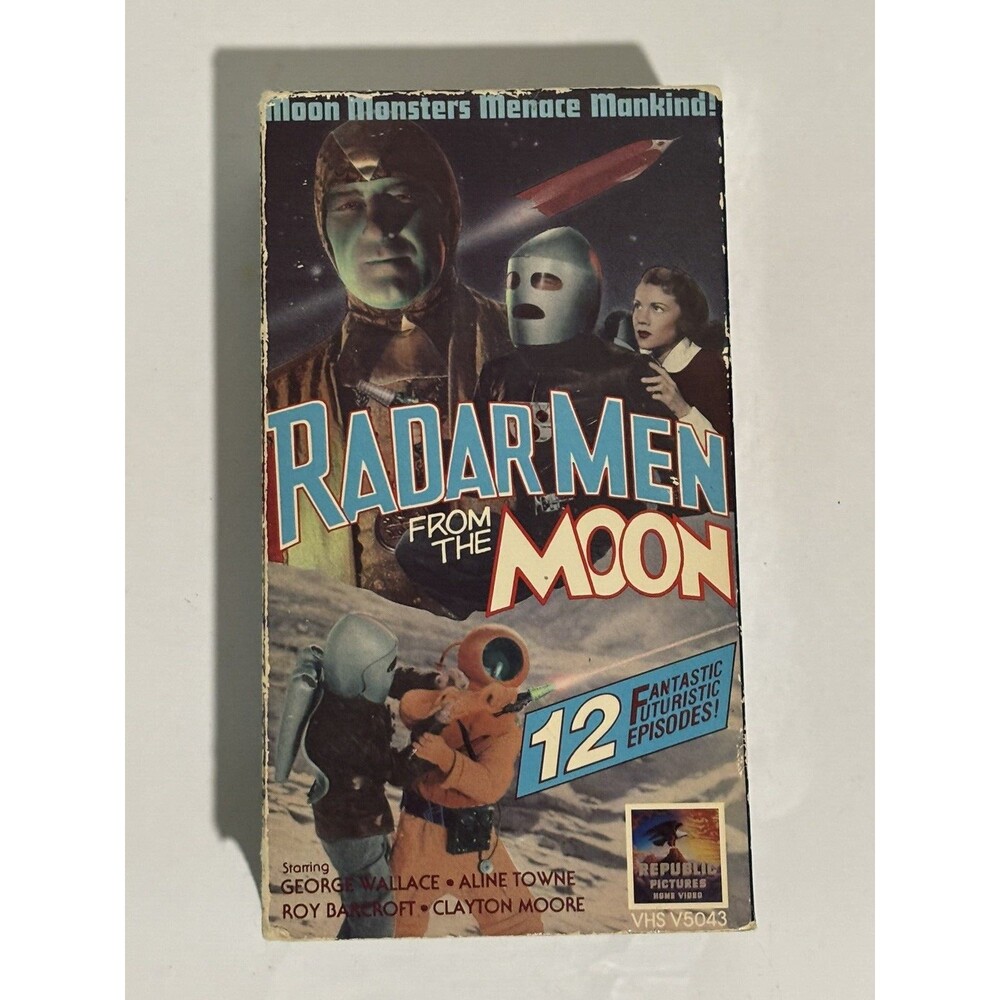 Radar Men from the Moon (VHS, 1995, 2 Video Cassette Tapes) 12 Episodes Sci Fi